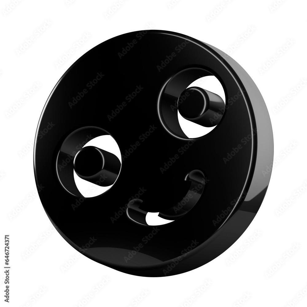 Fototapeta premium This is a beautifully designed 3D abstract icon with a beautiful metallic texture.