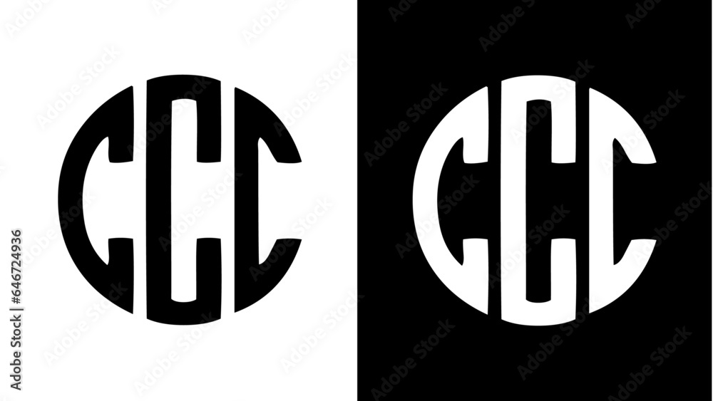 C logo Illustration, C logo in circle, C geometric logo C logo Illustration, C logo in circle, C geometric logo
