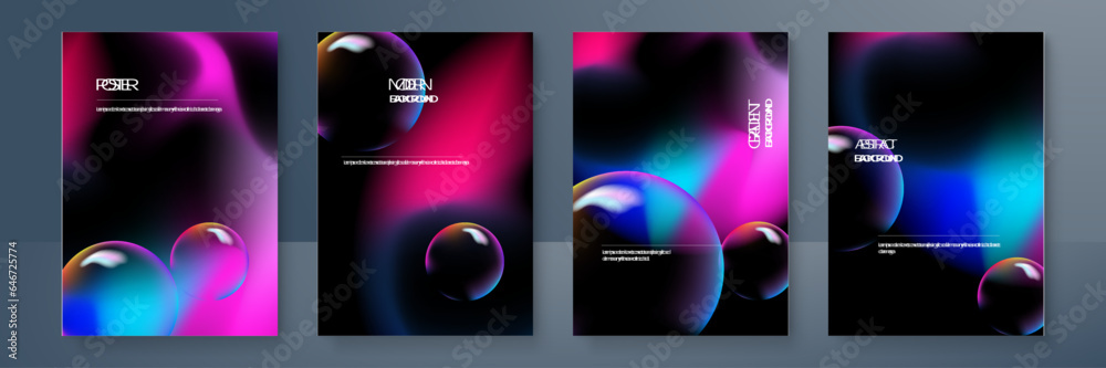 Colorful vector gradient abstract background