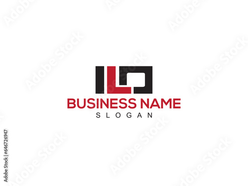 Business ILO Vector Logo Letter Icon For Shop photo