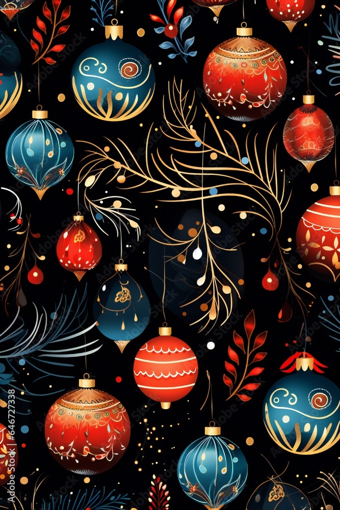 Abstract artistic Christmas Texture Generative AI