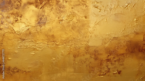 vintage wall gold background plaster, concrete yellow color canvas with copy space