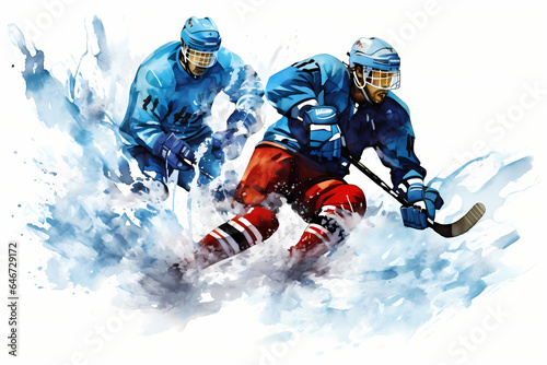 hockey player in action