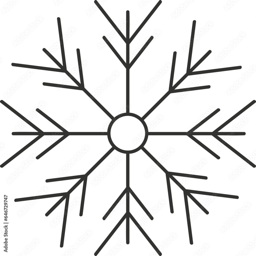 Snowflake Lined Doodle
