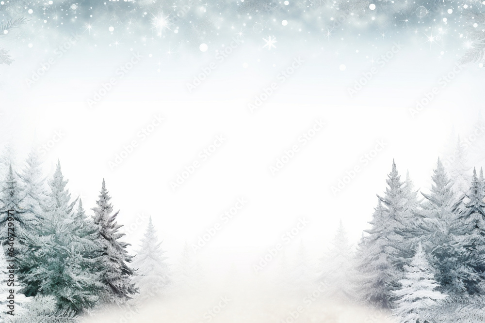 modern christmas background with snowflakes