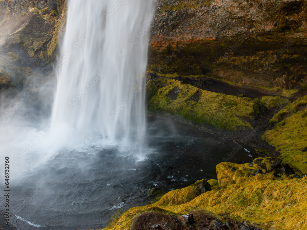 Seljalandsfoss waterfall in Iceland Seljalandsfoss waterfall in Iceland