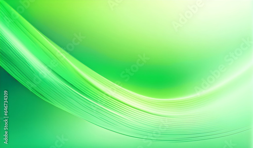 Smooth gradient green and white abstract backdrop