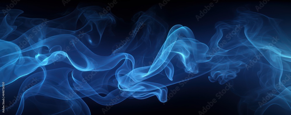 Fototapeta premium Smoke in black