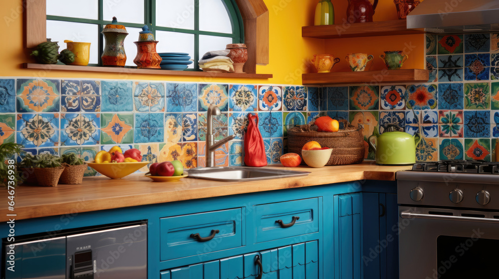 Cozy traditional spanish kitchen 