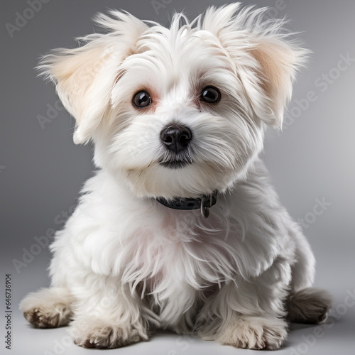 cute white maltese dog © avivmuzi