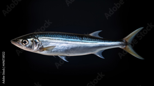 Anchovy isolated on transparent or dark background