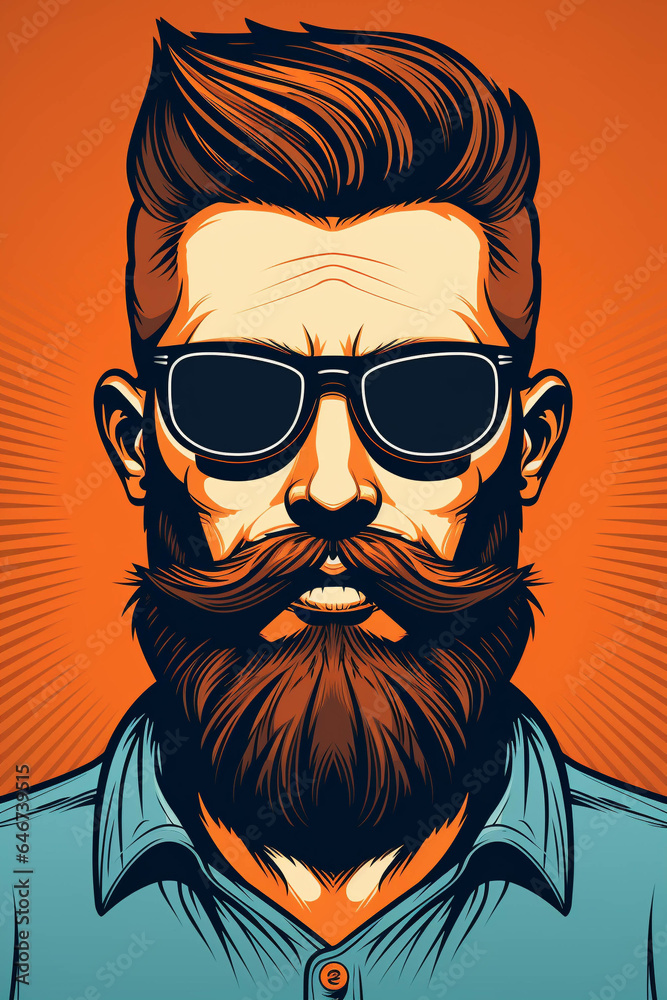 Movember. Trendy hipster man with glasses and beard. Movember. Trendy hipster man with glasses and beard.