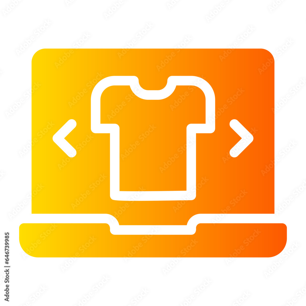 Obraz premium tshirt gradient icon