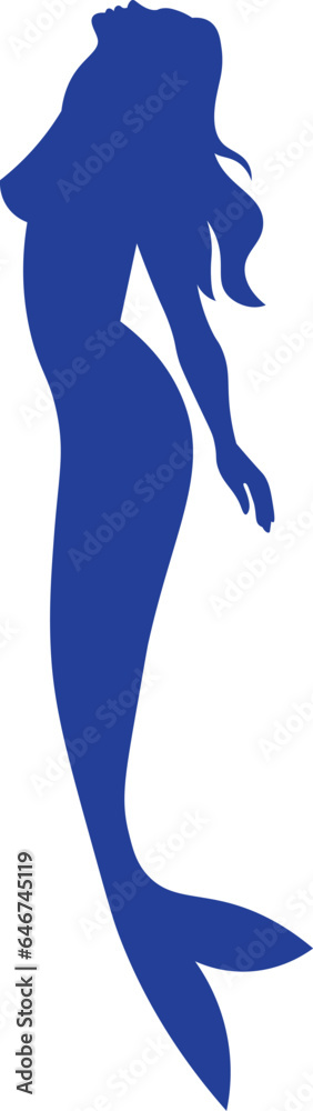 Mermaid Character Silhouette