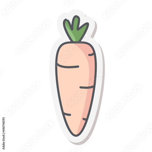 Carrot Healthy Vegetable Vegetarian Ingredients Sticker Bullet Journal