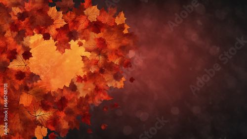 autumn background with copy space love leaf fall change of season sensual background