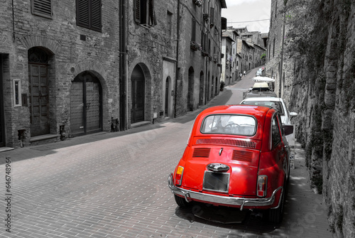 old red retro classic car on an Italian street © Animaflora PicsStock