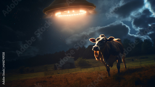 Alien abduction of a cow