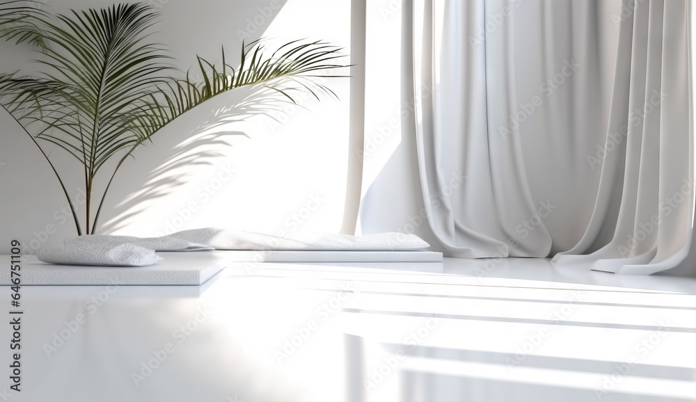 Modern bright interiors with mockup place for text Modern bright interiors with mockup place for text