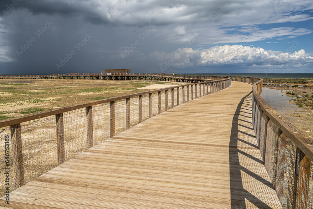 Fototapeta premium Loures River Route, which connects the cities of Lisbon to Loures, Portugal