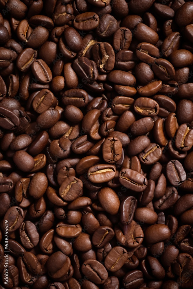 Obraz premium dark brown coffee beans