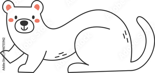 Weasel Animal Outline