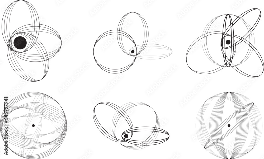 Lines in Circle Form . Spiral Vector Illustration .Technology round. Wave Logo . Design element . Abstract Geometric shape . Lines in Circle Form . Spiral Vector Illustration .Technology round. Wave Logo . Design element . Abstract Geometric shape .