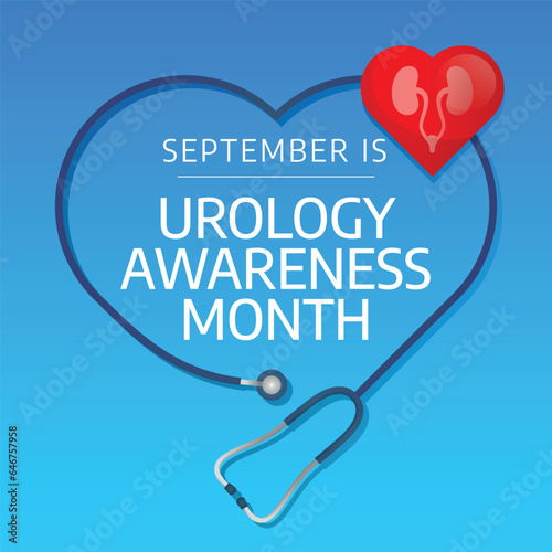vector graphic of Urology Awareness Month good for Urology Awareness Month celebration. flat design. flyer design.flat illustration.