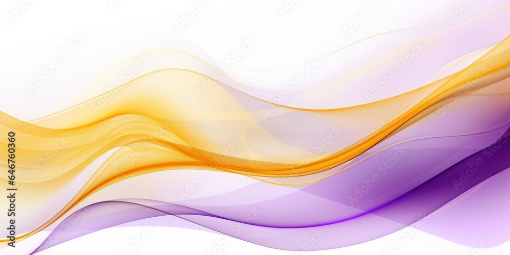 Free flowing waves in tones of gold and purple on white background. Minimalist elegant lines. Free flowing waves in tones of gold and purple on white background. Minimalist elegant lines.