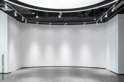 stage with spotlights for exhibit