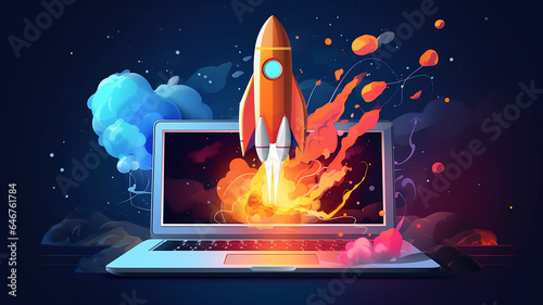 rocket laptop start speed 3d technology