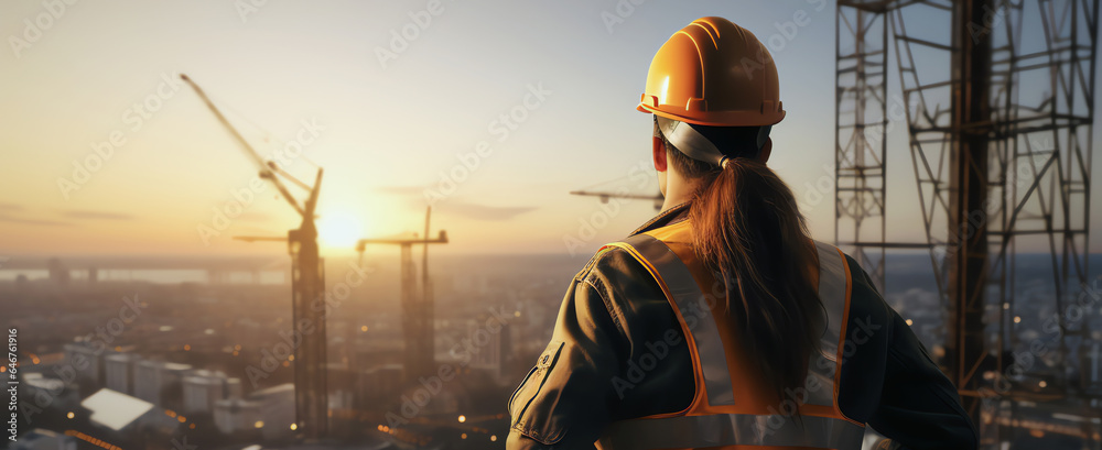woman worker, AI generated woman worker, AI generated
