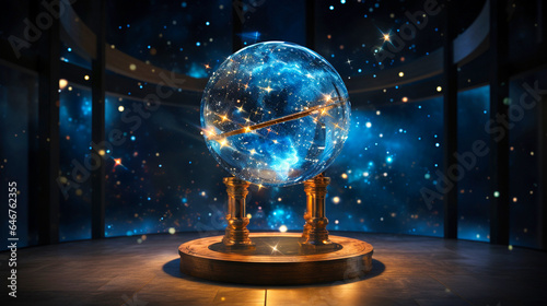 Photo Mystical Divination: Crystal Ball - Unveiling Secrets of the Future