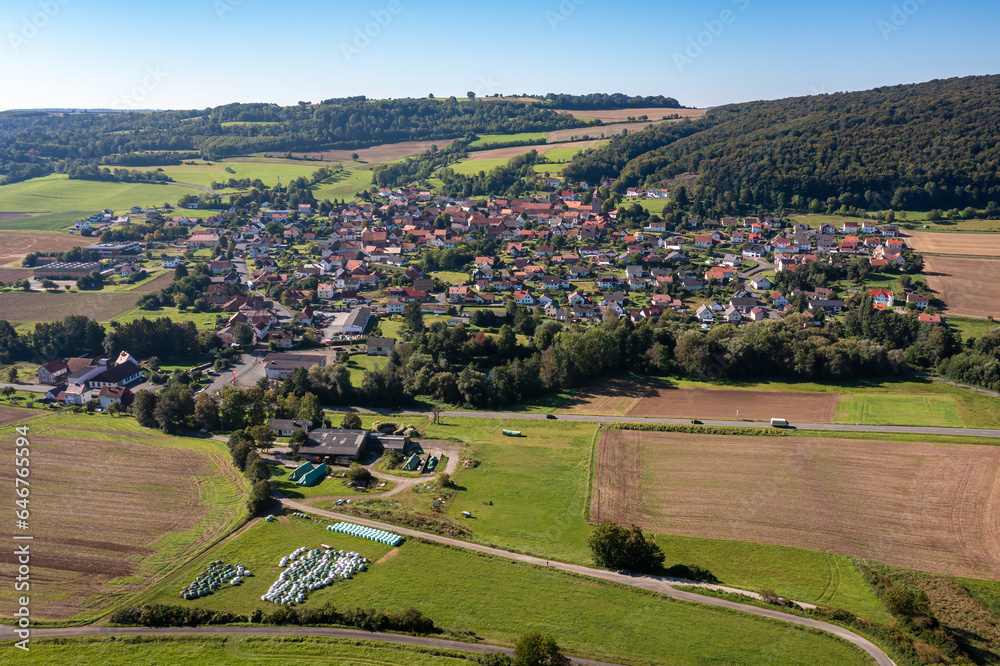 The village of Röhrda in North Hesse
