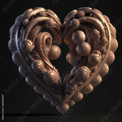 Heart shaped object made of...