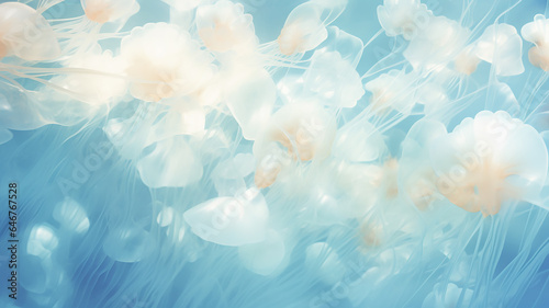 underwater sea ocean watercolor blue transparent background