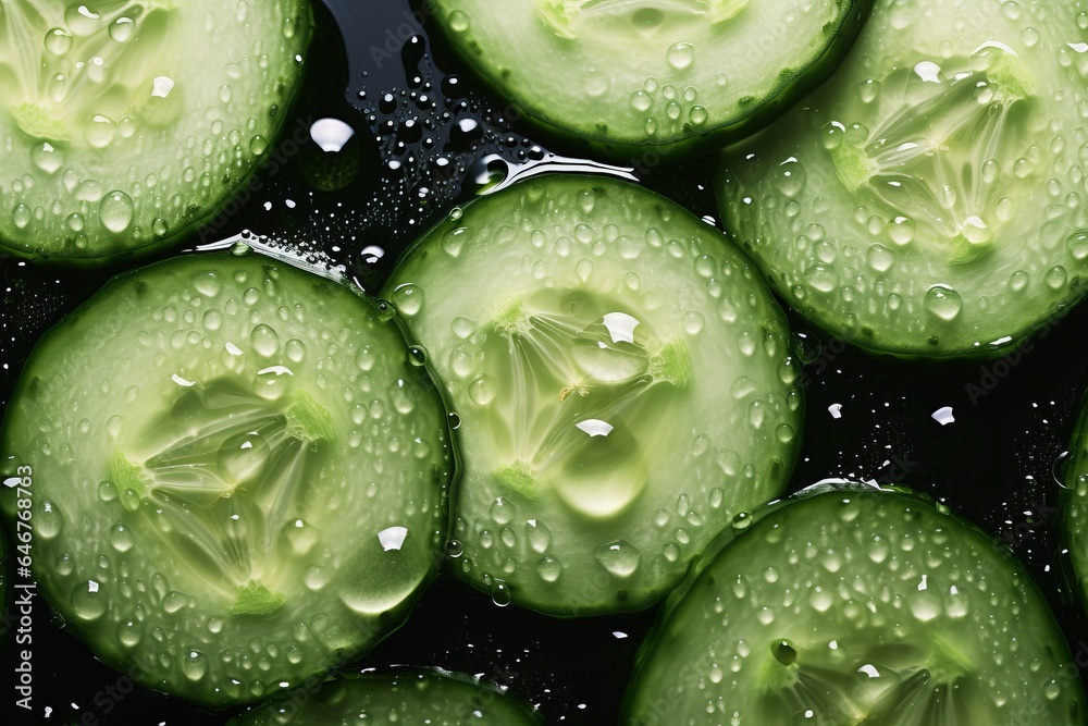 Cucumber with water drops, Cucumber background Image Cucumber with water drops, Cucumber background Image