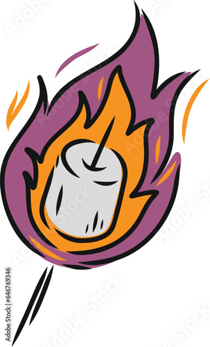 Marshmallow on Fire