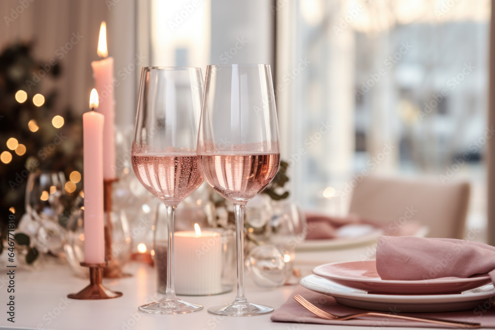 Christmas luxury table decoration Christmas luxury table decoration