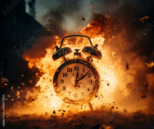 Explosive Eras: Clock's Final Burst, Generative AI