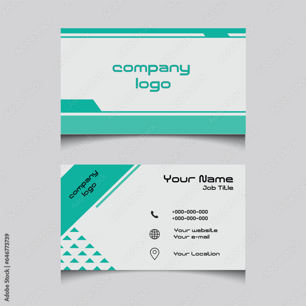 Modern professional business card design vector. Creative and simple Double-sided Business Card Template. Modern professional business card design vector. Creative and simple Double-sided Business Card Template.