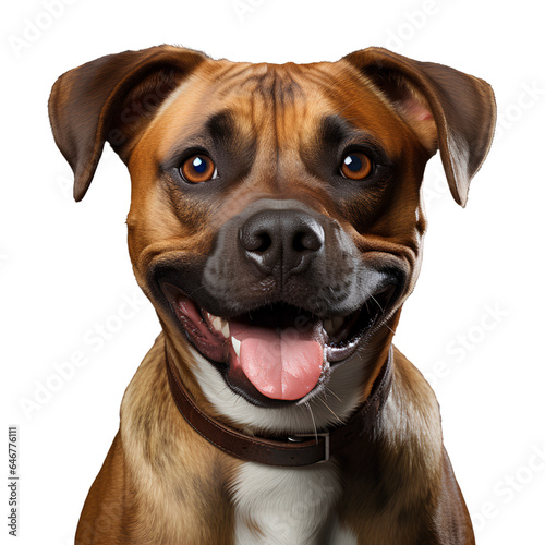 smile boxer dog