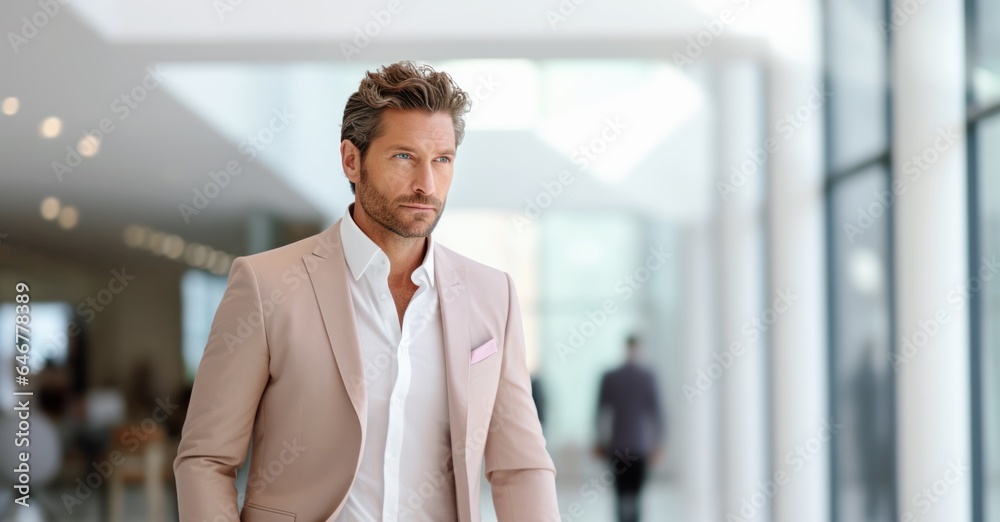 walking business man in the office blurry background walking business man in the office blurry background