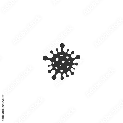 Danger bacteria vector icon illustration isolated on white background