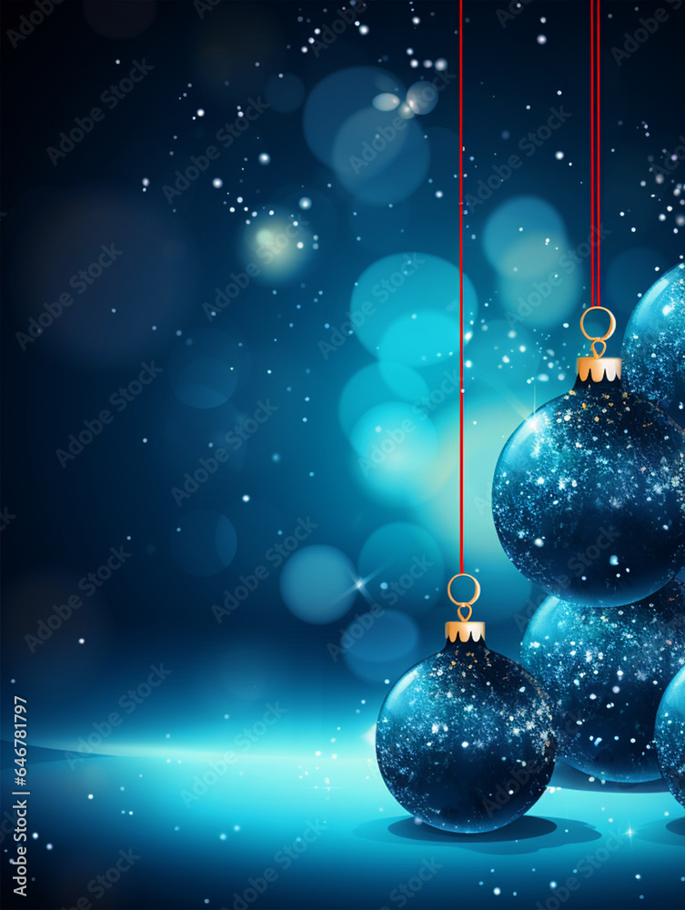 Merry Christmas decorated greeting background - ai generative Merry Christmas decorated greeting background - ai generative