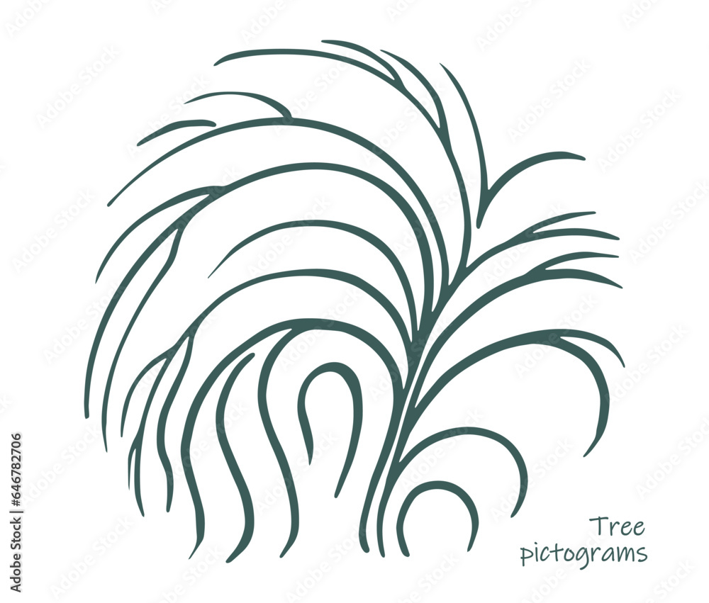 Sketch plant tree vector illustration hand drawn14 Sketch plant tree vector illustration hand drawn14