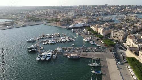 Ortigia is the toponym of the island which constitutes the oldest part of the city of Syracuse, in south of Italy photo