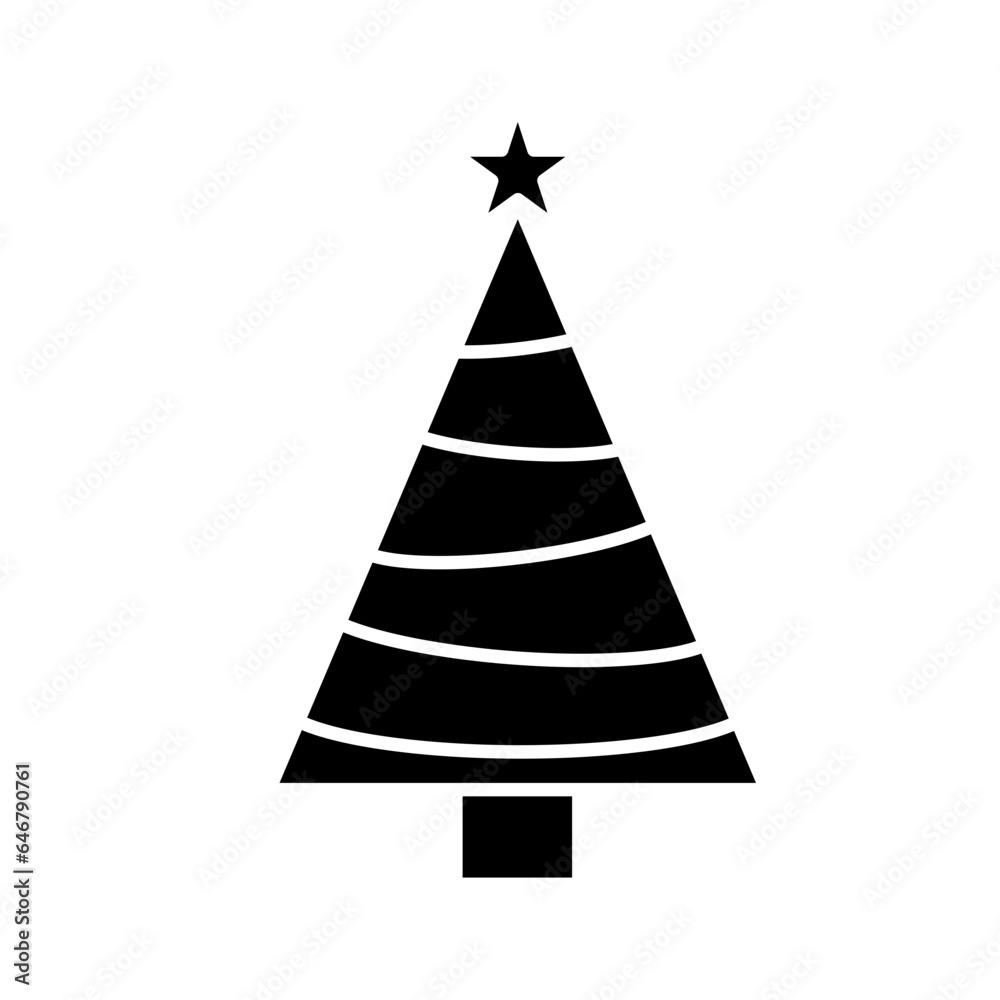 Fototapeta premium Christmas tree icon