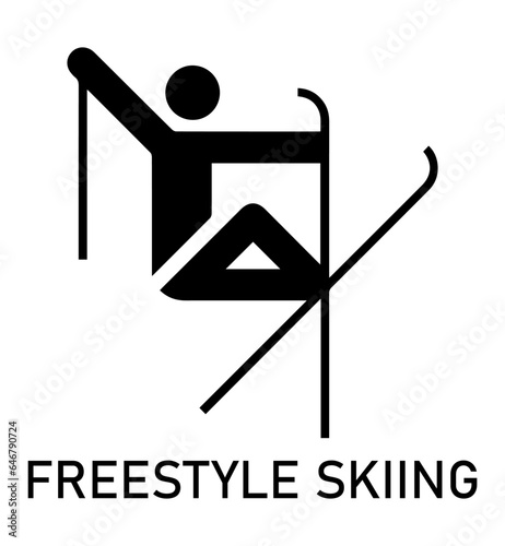 Papier peint Freestyle skiing