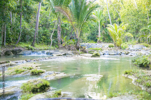the calm and mystical streams of Cambugahay Falls in Siquijor Island, the Philippines